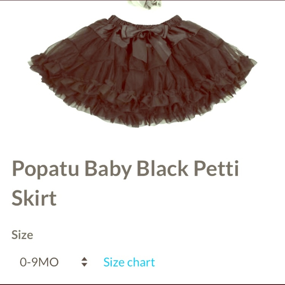 Popatu Black petty skirt